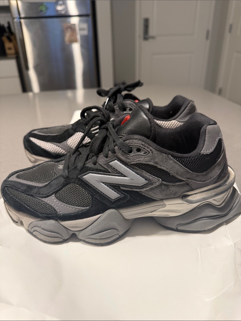 New Balance 9060  Black/ Castle Rock - Picture 3 of 9
